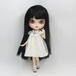 ICY DBS Blyth doll 1/6 bjd with open mouth black straight hair white skin customized matte face Joint body - Image 4