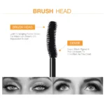 O.TWO.O 3D Mascara Lengthening Black Lash Eyelash Extension Eye Lashes Brush Beauty Makeup Long-wearing Gold Color Mascara - Image 3