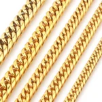 Heavy 16/20mm Gold Color Cuban Curb Link Chain Stainless Steel Necklace Mens Gift Custom Size 7-40inch - Image 5