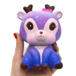 Jumbo Kawaii Colorful Galaxy Deer Squishy Slow Rising Squeeze Toys Cream Sweet Scented Anti Stress Toy for Funny Kid Xmas Gift - Image 3
