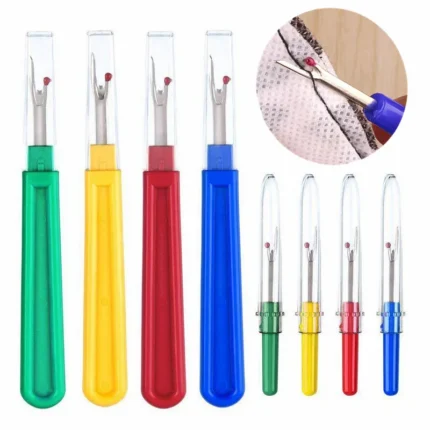 8pcs Thread Cutter Seam Ripper Stitch Unpicker Sewing Tools Plastic Handle Craft Tool Sewing Accessoriess (4 Small 4 Large)