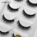 YSDO 3/5 Pairs 3D Mink EyeLashes Natural Hair False EyeLashes Long 100% Dramatic Eye MakeupFake Lashes Fluffy Cilios Lashes G803 - Image 2