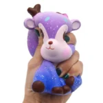 Jumbo Kawaii Colorful Galaxy Deer Squishy Slow Rising Squeeze Toys Cream Sweet Scented Anti Stress Toy for Funny Kid Xmas Gift - Image 4