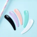 100pcs/lot Mini Cosmetic Spatula Scoop Disposable Mask White Black Green Purple Plastic Spoon Makeup Tool 5.5cm - Image 3