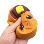 Jumbo Expression Chocolate Cake Squishy Cream Scented Slow Rising Stress Relief Toy PU Simulation Squeeze Toys 11.5*4 CM - Image 6
