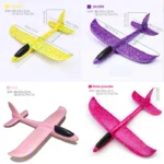 50/33CM Big Flash Glider Foam Plane Hand Throw Light Inertial LED AirPlane Outdoor Launch Fun of Kids Toys for Children Boy Gift - Image 3