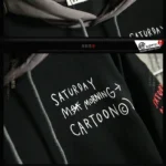 Spring /Autumn Men's Sweater Retro Mock Two-Piece Hooded Korean Hip Hop Print Sweatshirt Loose Hoodie Male Fleece Padded Jacket - Image 5