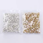RESEN 6mm 8mm,10mm,12mm Sew On Pearls For Dresses With Claw Gold/Sliver Claw Rhinestones Round Pearl Button Sew On Stones - Image 5