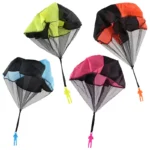 5Set Kids Hand Throwing Parachute Toy For Children's Educational Parachute With Figure Soldier Outdoor Fun Sports Play Game - Image 4