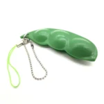 5pcs Fidget Toys Pack Portachiavi Decompression Edamame Toys Squishy Squeeze Peas Beans Keychain Cute Stress Adult Toy Key chain - Image 4