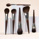 OVW Natural Goat Hair Makeup Brushes Set Professional Kit brocha maquillaje pedzle do makijazu blending smudging brush shader - Image 2