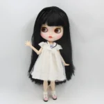 ICY DBS Blyth doll 1/6 bjd with open mouth black straight hair white skin customized matte face Joint body - Image 3