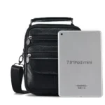 JOYIR Men Genuine Leather Crossbody Bags Messenger Bag for Male Trendy Shoulder Bags Casual Travel Sling Bag Handbags - Image 3