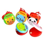 Kids Cartoon Wooden Rattle Drum Handle Clapping Castanets Board For Baby Musical Instrument Preschool Early Educational Toys - Image 5