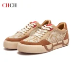 C-H Woman Walking Shoes New Splicing Design Casual Shoes Skeleton Correction