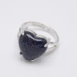 Heart Gems Stone Adjustable Rings Reiki Healing Amethysts Rose Quartzs Opalite Aventurine Girl Women Jewelry Dropshipping - Image 2