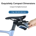 QIUDANOW 130 PSI Portable electric bike Inflator for mountain bike Schrader & Presta Value Compatible with Type-C charging - Image 3