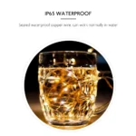 10M 5M 3M 2M Copper Wire LED Tinsel Garland Battery Powered Fairy LED String Lights for Holiday Christmas Wedding Party Decor - Image 6