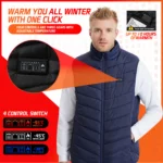 TODWARM Heated Vest 26 Areas Men Jacket Heated Winter Womens Heater Jacket Thermal Vest Body Warmer Outdoor sports Coat 6XL - Image 4