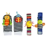 Foot Socks Wrist Rattles Set Newborn Toys Baby Boy Girl Brain Development Infant Toys Hand and Foot Rattles Suitable Babies - Image 6
