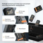 COMICA Vimo Q Four-channel Mini Wireless Microphone Wireless Lavalier Microphone With Charging Case for Camera Smartphone PC - Image 4