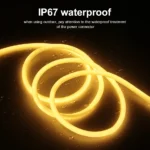 360 Round Tube 220V Flexible Rope Light 120leds/m LED Neon Light Strip Cold White/Natural White/Red/Green/Blue/Pink Waterproof - Image 5