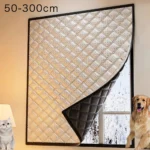 Windproof Cold Proof Blackout Curtains Winter Bedroom Insulation Film Sealed Window Screen Light Blocking Insulated Shading Warm