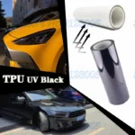 UV Color Changing Film Tpu ppf Photochromic Car Headlight Film Transparent to Black Purple - Image 5