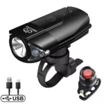 BIKEONO 1000LM Bike Light Front Lamp USB Rechargeable T6 LED Bicycle MTB Light Waterproof Headlight Bike flashlight Accessories