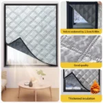 Windproof Cold Proof Blackout Curtains Winter Bedroom Insulation Film Sealed Window Screen Light Blocking Insulated Shading Warm - Image 5