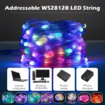 20M TUYA Led Fairy String Lights Music Sync 200LED WS2812B Copper Wire String Lights RGBIC Color Changing Segment Control Lights - Image 2