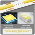 12V 24V COB LED Strip Light 320LEDs/m 10M 5M 3M 2M 1M Flexible LED Tape Lights for DIY Cabinet Bedroom Home Decor - Image 2