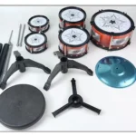 Children's Jazz Drum Set 3 drums/5 small stools Drum Stick Set Children's Music Development Intelligence Education Toy Gifts - Image 2