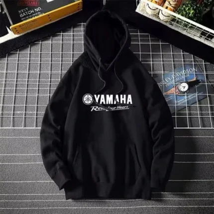 Winter Fashion Yamaha Oversized Hooded Sweater Men's Breathable Cotton Hoodie Couple Motorcycle Sweater Hoodie Large Size