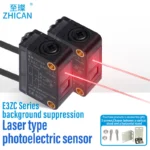 Not affected by color Laser photoelectric switch Background suppression Square sensor Diffuse reflection Can detect any color Ad