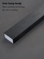 New restaurant chandelier modern simple dining room table bar lights long strip spotlight creative designer pendant lamps - Image 5