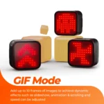 Magene L308 Smart Taillight for Bike Highly Customizable Intelligent Expression Bluetooth Lightweight BicycleTailLight 96COB LED - Image 5