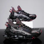 Walking Shoes Men 2025 New Thick Sole Cushioning Soft Sole Breathable Mesh Comfortable Sports Running Shoes Trendy Sneakers - Image 2