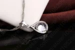 Jewelry Set for Women 925 Sterling Silver Color Cute Round Drop Shape Pendant Necklace Hoop Earring Big Promotion Sale - Image 3