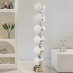 Modern minimalist LED floor lamp, living room, bedroom, study, Nordic Ins style creative remote control dimming vertical lamp - Image 2