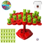 Math Toy Balancing Board Puzzle For Kids Frog Balance Tree Educational Parent-child Interaction Tabletop Game Toys - Image 2