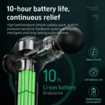 Massage Gun Deep Tissue, Muscle Fascia gun，Muscle Massage Gun for Pain Relief with 4 Massage Heads & 6 Speeds - Image 4