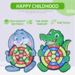 Montessori Dart Board Target Sports Game Toys For Children 4 To 6 Years Old Outdoor Toy Child Indoor Girls Sticky Ball Boys Gift - Image 4