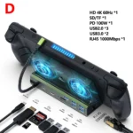 Game Console USB C Docking Station HUB HDMI-Compatible 4K 60Hz PD100W for Steam Deck ROG Ally Nintendo Switch Legion Go - Image 6