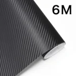 1-6m Carbon Fiber Car Body Vinyl Wrap Matte Accessories Glossy Black Sticker 3D 4D 5D 6D Auto Foil Cover Decoration Film
