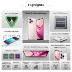 Global Version DOOGEE Note58 Pro Smartphone 6.75" HD+ Display 8GB+256GB 6250mAh Large battery Android 15 NFC Cellphone - Image 2