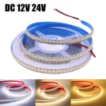 DC 12V 24V SMD 2835 240Leds/M LED Strip Waterproof IP65 IP21 Warm/Natural White Home Decor Flexible Ribbon Tape Light