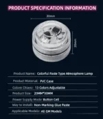 Remote Control Color Led Night Ip67 Waterproof Game Room Atmosphere Environmental Protection And Energy Saving Light - Image 2