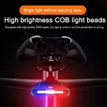 Bicycle Tail Light USB Rechargeable Bike Taillight Solar Power Long Endurance Cycling Rear Lamp Bright Mtb Warning Flashlight - Image 5