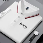 Embroidered New Men's Business Casual Short Sleeved Polo Shirt, Fashionable, Breathable, Comfortable and Versatile Top